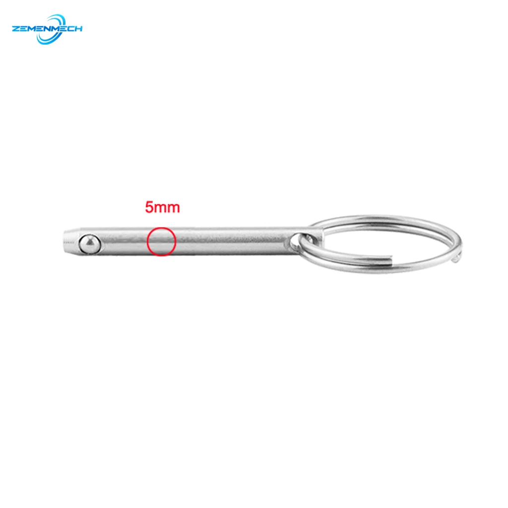 5mm Marine Grade Quick Release Ball Pin 316 Stainless Steel for Boat Bimini Top Deck Hinge Boat Accessories Marine Hardware