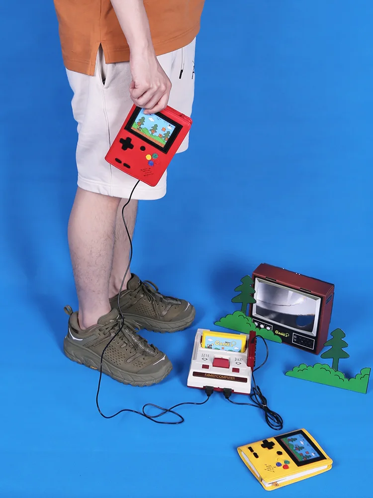 Kinbor-Cuaderno de juegos A6, planificador de calendario con autorelleno, mano bonita con dibujos animados para niños, Cuenta de mano, diario, juego infantil