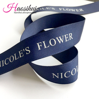 Free Design 5/8''(16mm) Grosgrain Suppliers Printed Brand Ribbon Logo by Yourself for Wedding Favors 100 yards/lot