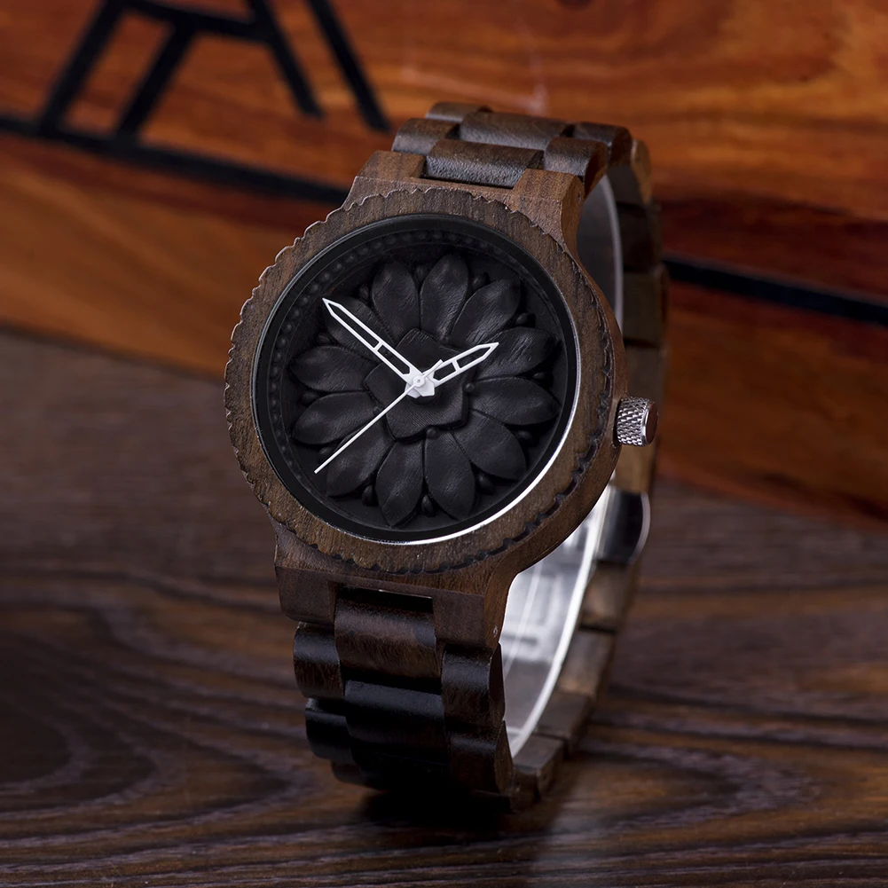 BOBO BIRD Wooden Men's Watch New Fasion Japanese Quartz Movement Wristwatch 30 Meters Waterproof Unique Design reloj hombre Gift