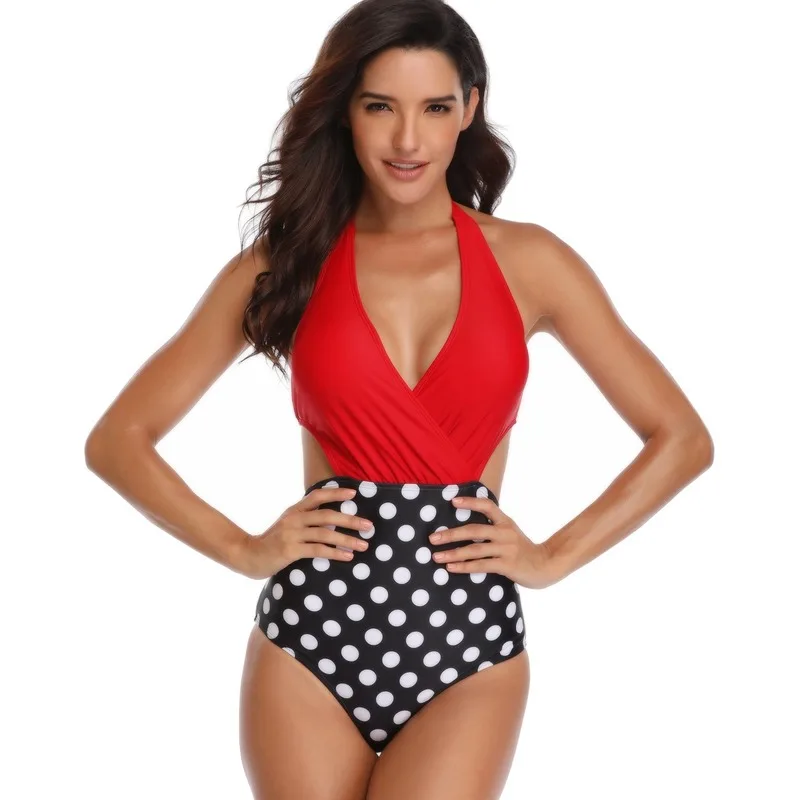 

Swimming Suit For Women One Piece Swimsuit Swimwear Women Bathing Suit Clothes Badpak Sexy Bikini Print With Pad Wire Free
