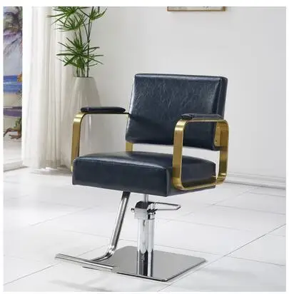 Hair salon chair simple ins hair salon special lift seat stainless steel hot dyeing cut hair barber barber shop chair