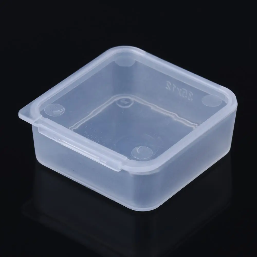 Useful Transparent Small Storage Box Plastic Beads Container Jewelry Organizer Case Pill Chip Box Nail Art Screw Storage Case