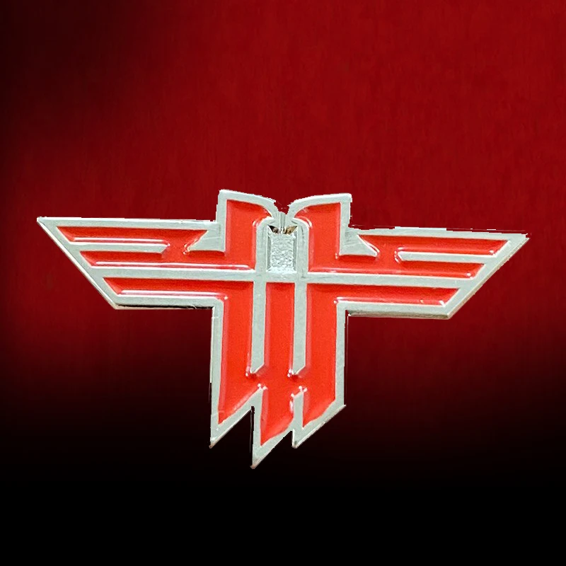 Wolfenstein The New Colossus Logo Enamel Pin game doom Badge Gamers Gift