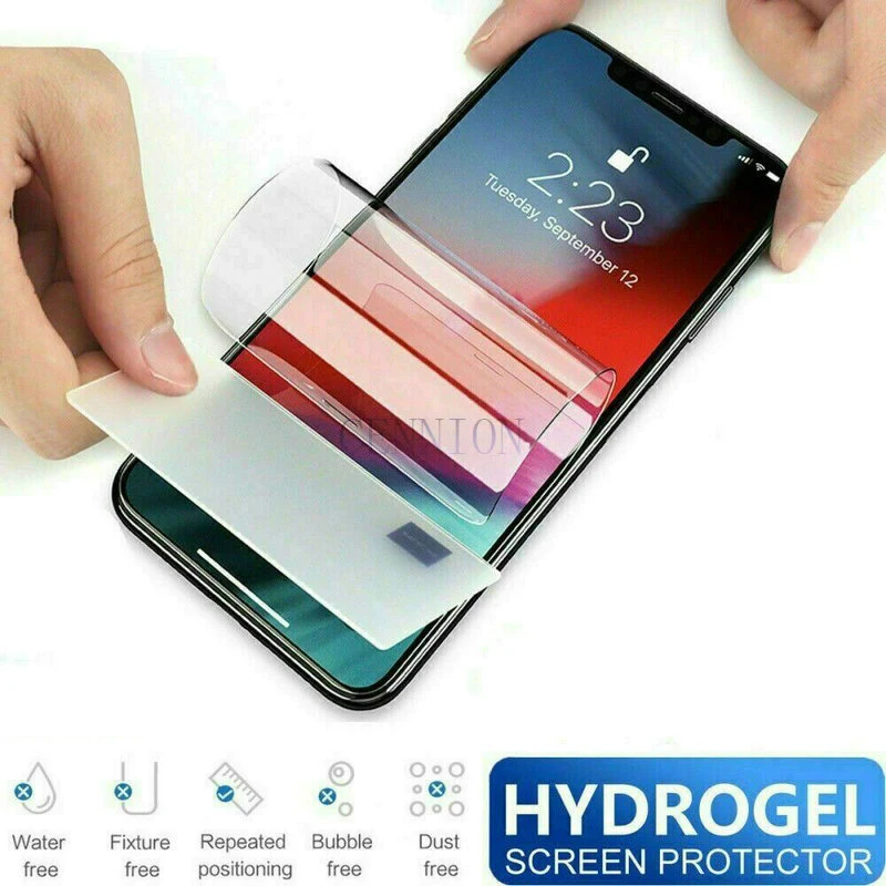 Transparent Invisible Hydrogel Film clear Screen Protector for iPhone 13 12 mini 5.4 pro 6.1 pro max 6.7 XR XS X 100pcs