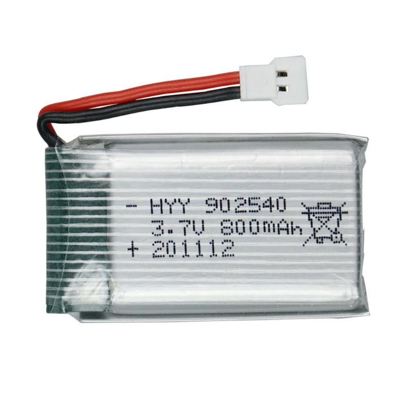 2024 New 3.7V 800mAh 902540 Lithium Battery For Syma X5 X5C X5S X5SC X5HW X5HC Quadcopter