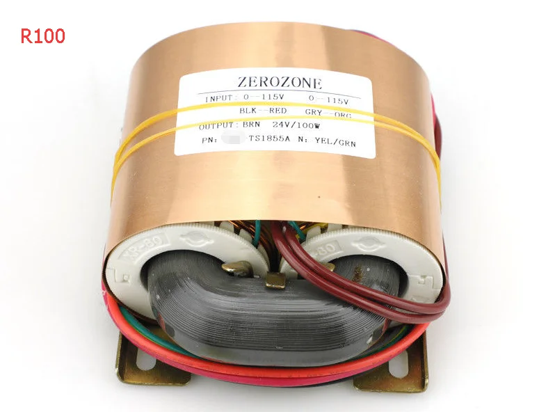 ZEROZONE R100 100VA R-core Transformer 115V/230V To 9V 12V 15V 18V 20V 22V 24V
