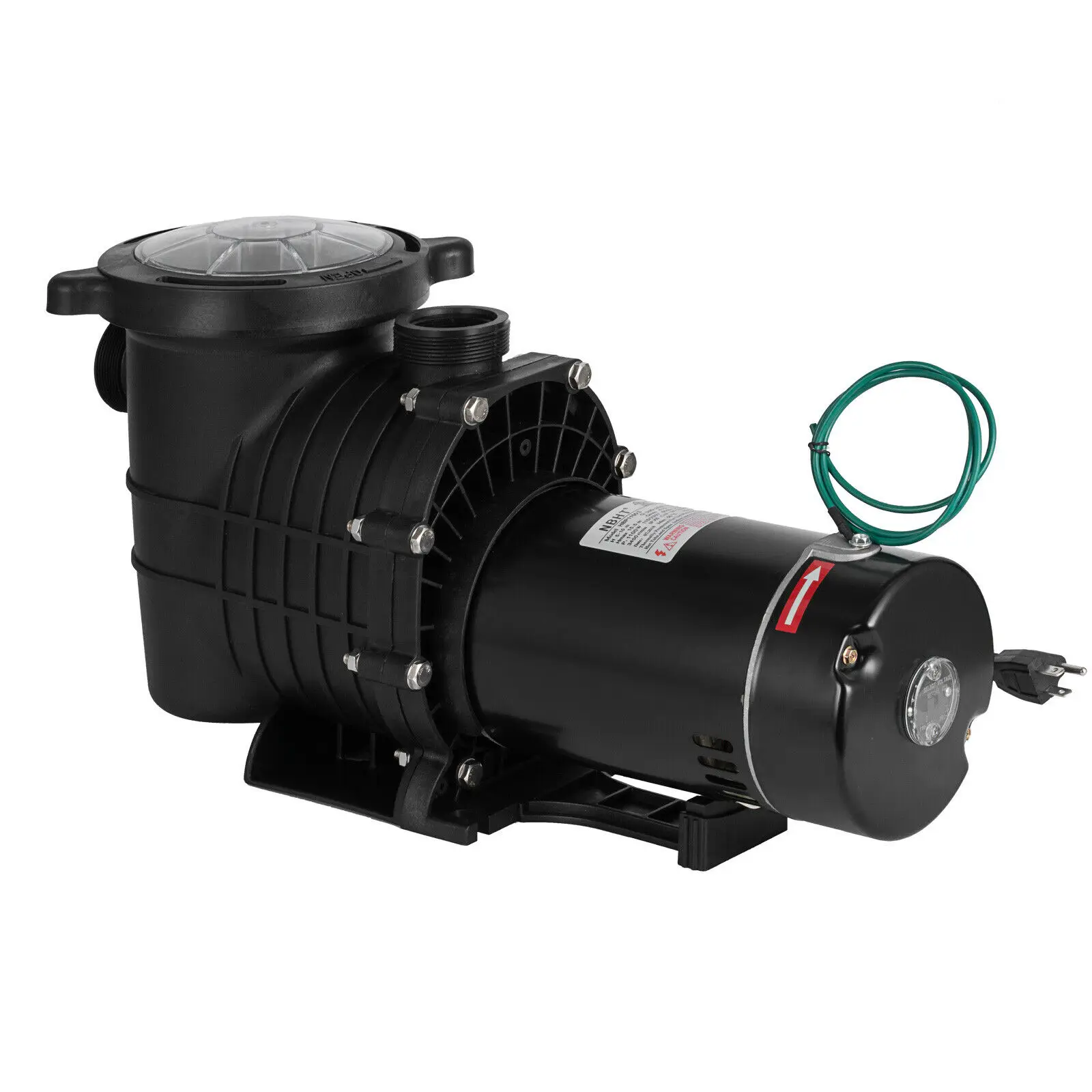 Pompa Air Pompa Kolam Renang Kolam Renang Bersih Pompa Sirkulasi Aliran Tinggi dengan Saringan 220V Tangki Pompa Akuarium Laut 1.5HP