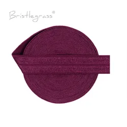 BRISTLEGRASS-FOE Brilhante Headband, Elastic Spandex Satin Band, Laço De Cabelo, Vestido De Costura, Guarnição De Renda, Monocromático, Dobre, 2 Jardas, 5 Jardas, 10 Jardas, 15mm