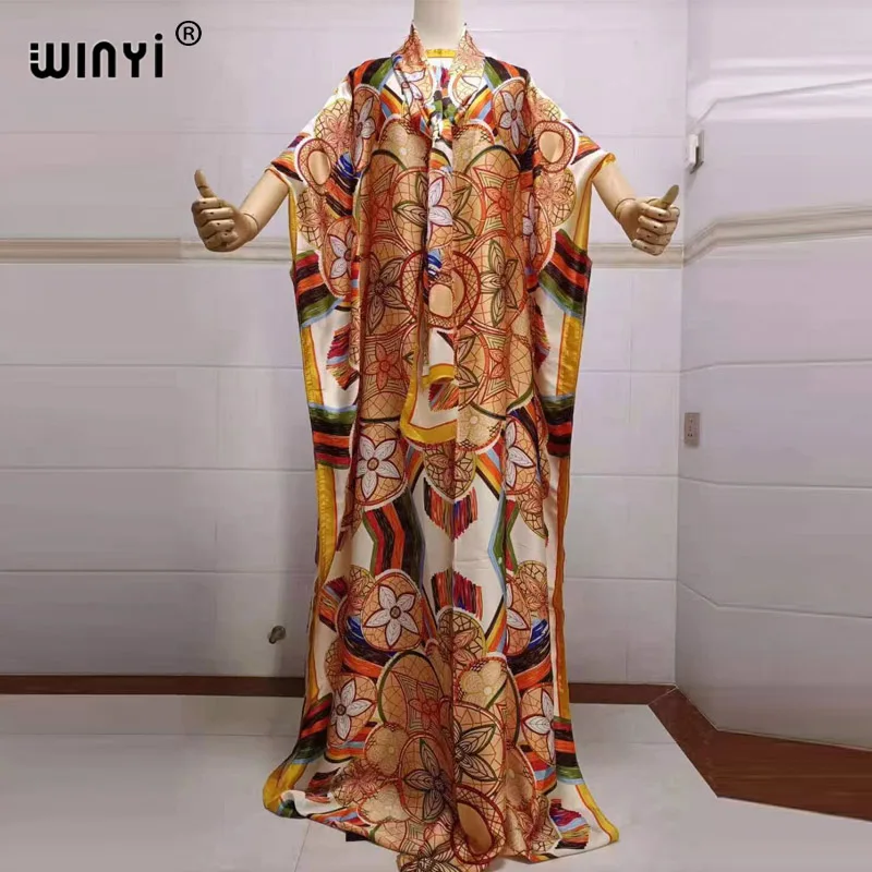 Africa party Dress Print Bohemia Hijab Loose Elegant Muslim Abaya dress woman summer Broder Riche Sexy Lady Party maxi beach