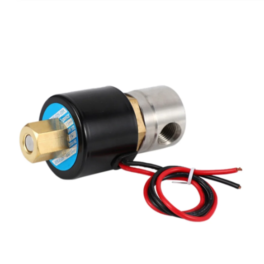 1PC 1/4 "DN08 BSP AC220V DC12V DC24V In Acciaio Inox 304 Normalmente Aperto Solenoide Elettrico Valvola N/O