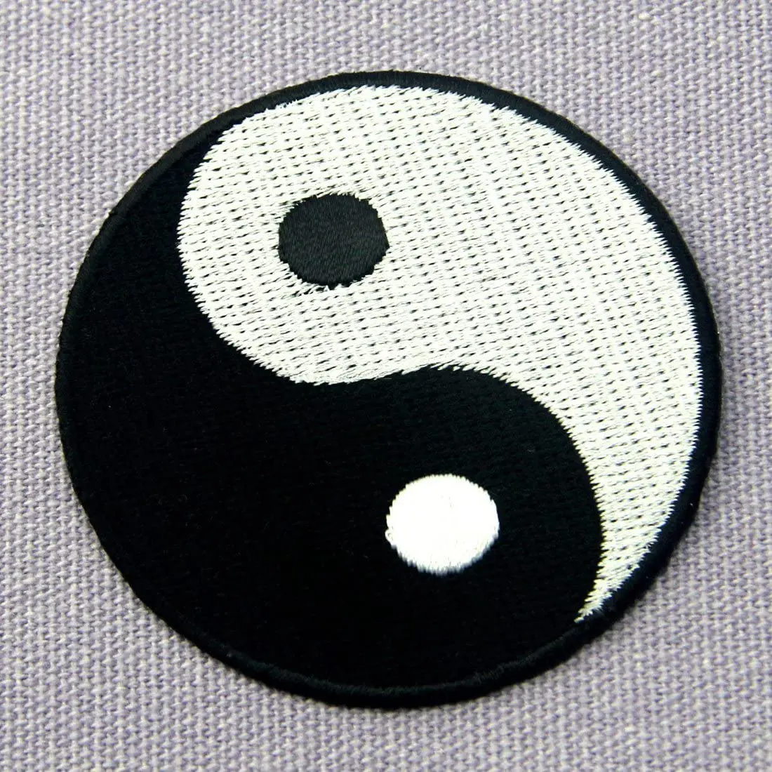 Yin Yang Chinese Taoism Symbol Embroidered Badge Iron on Sew on Patch