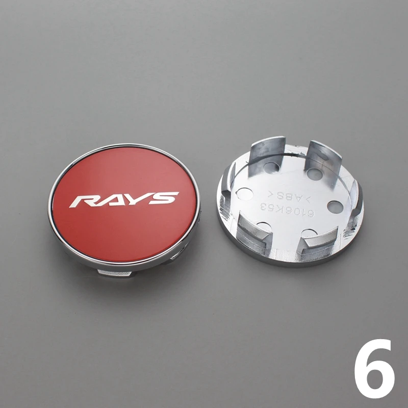 4pcs 53mm/48mm clip rays wheel center cap for rims wheel cover hub cap volk logo emblem stickers rays racing