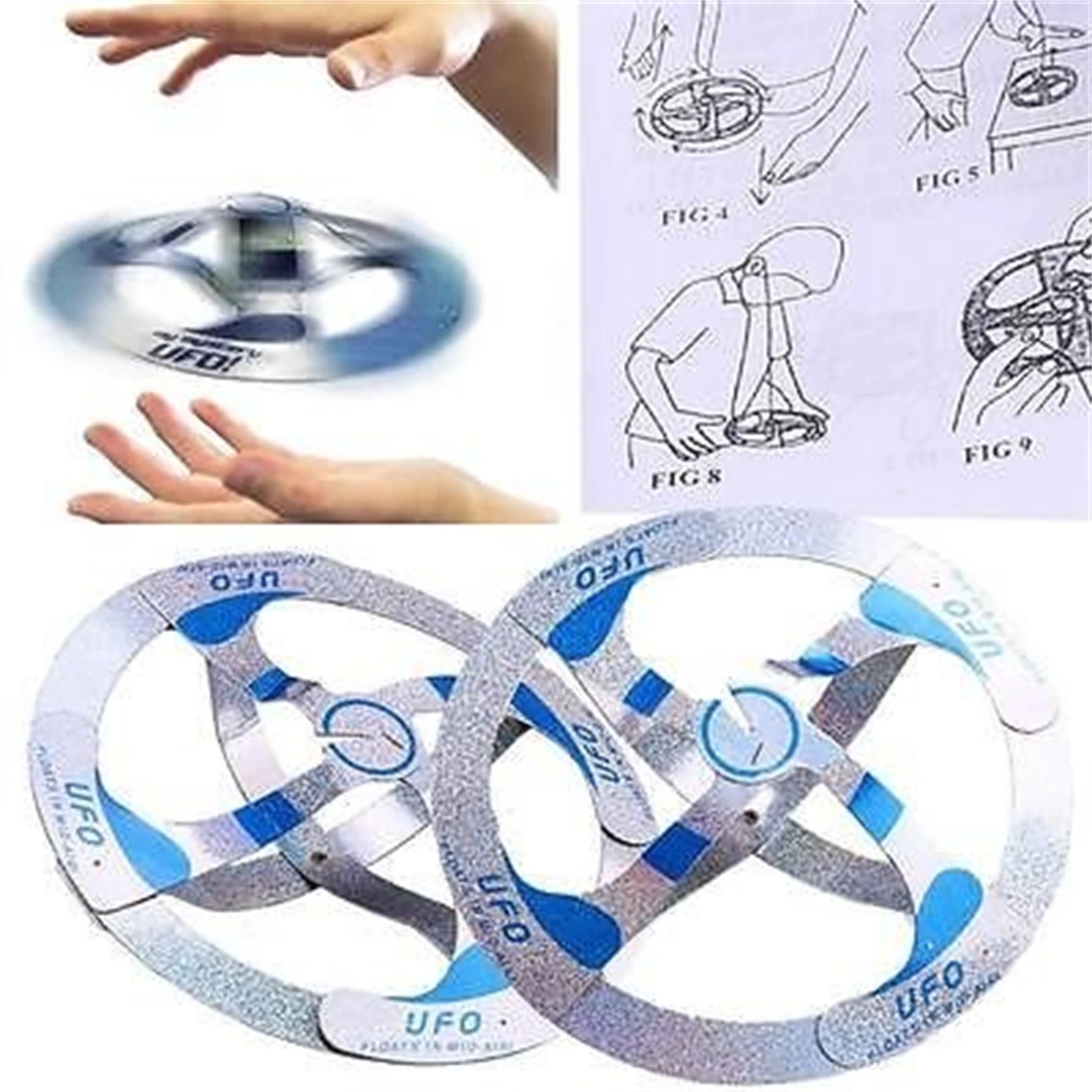 Magic Tricks Mystery UFO Floating Flying Disk  Cool Props Saucer Toy