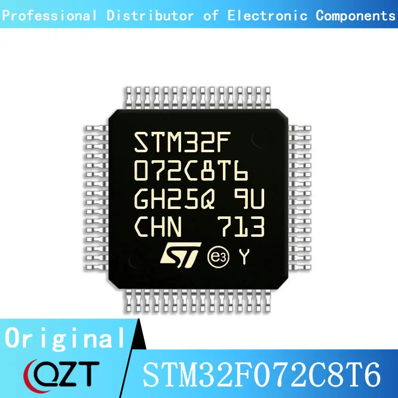 

10pcs/lot STM32F072 STM32F072C8 STM32F072C8T6 LQFP-48 Microcontroller chip New spot