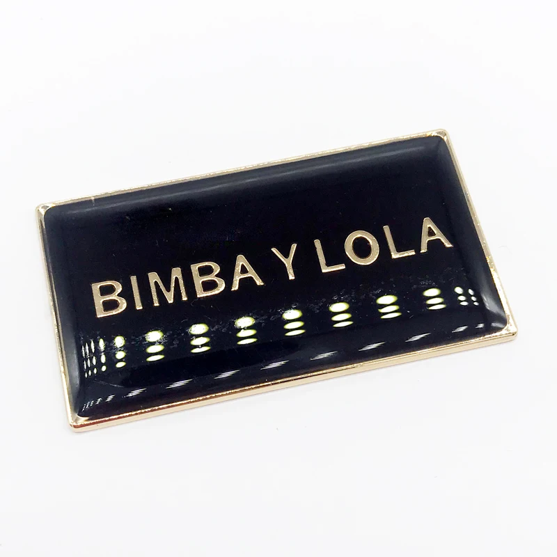 Custom Clothing Metal Labels For Jeans Metal Logo Clothes Zinc Alloy Tags Woven Bag Customized Brand Logo Metal Mark Gift Label