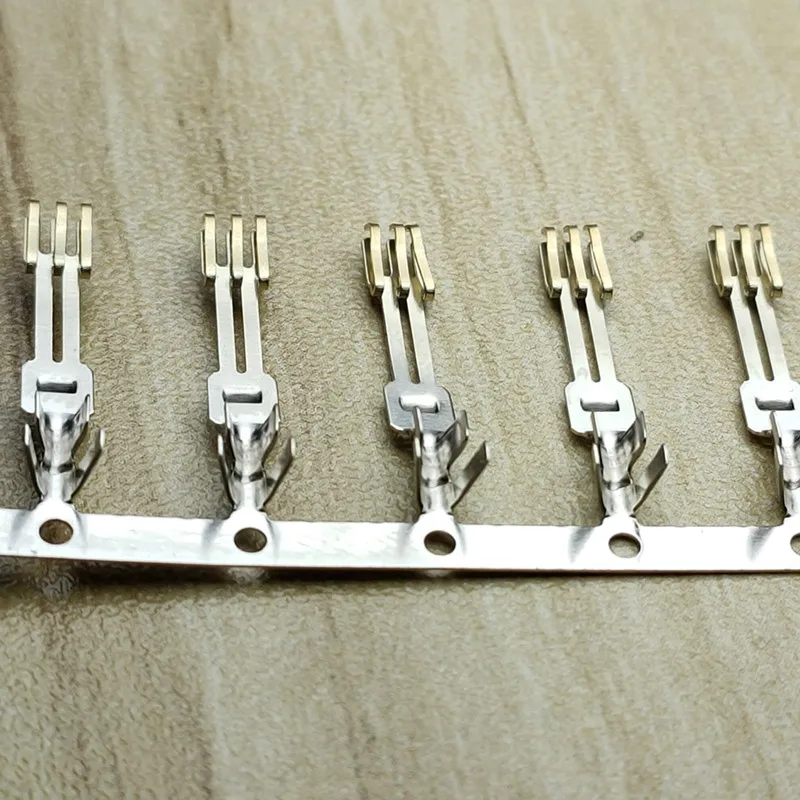 500PCS 3811 Pin Type SATA Connector Terminals Double Layer Needle /Half Gold-Plated