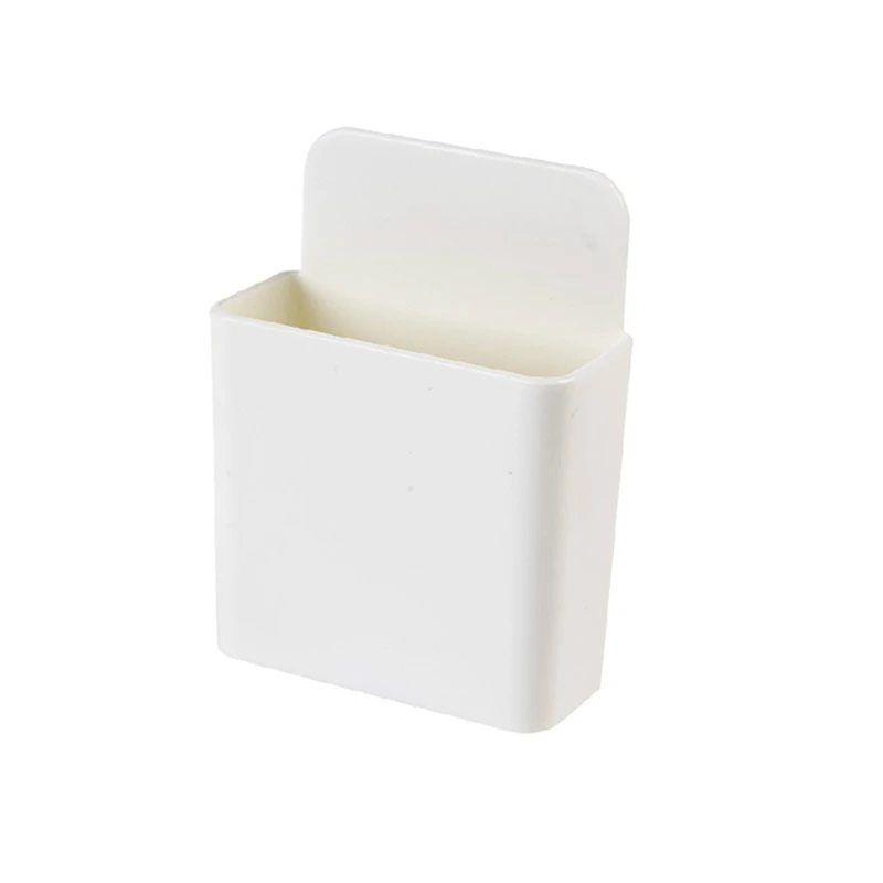 Wall Mounted Storage Organizer Box Rack Remote Control Air Conditioning Mobile Phone Plug Holder Container Pen Holder Punch-free