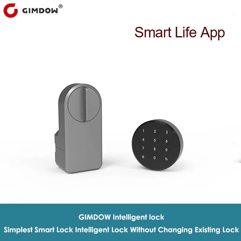 GIMDOW Smart Lock Door Password Electric Hotel Bluetooth-compatible Apartment Security Digital Locker for Safe Tuya smart app