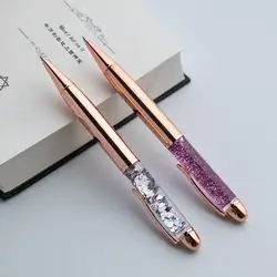 Metal Ballpoint Pen Quicksand Sequin Signature Pen Business Office Gift Pen Ballpen School Office Supplies Stationery Student