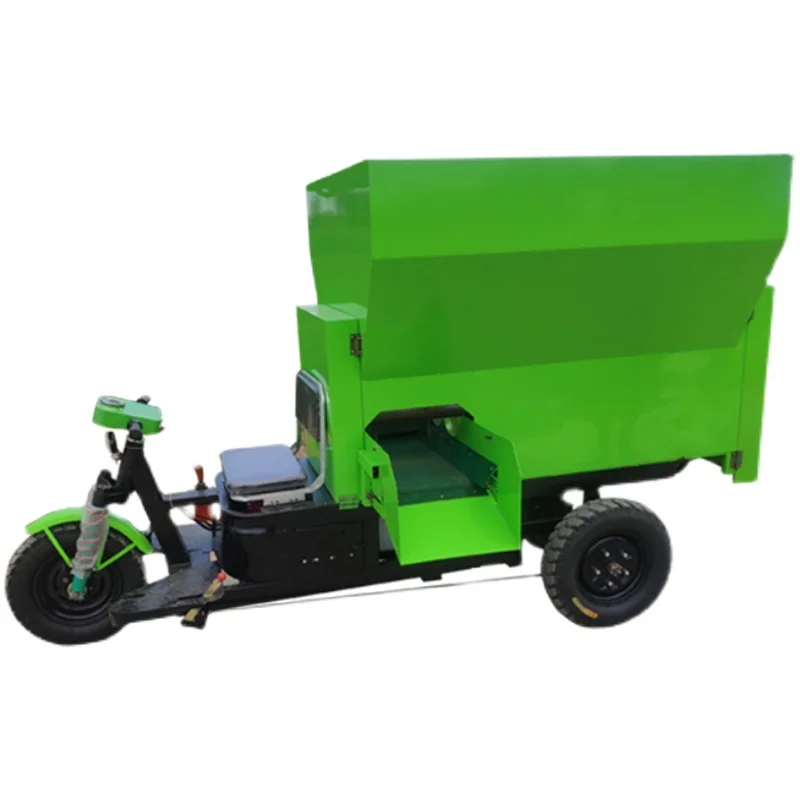 GY Electric Cattle and Sheep Spreader Animal Husbandry Automatic Feeder Three-Wheel Charging Machine Pig Farm Equipment