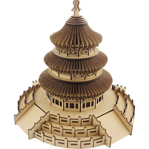 3D Exhibition Wood Temple Of Heaven Scale Model 283 Parts