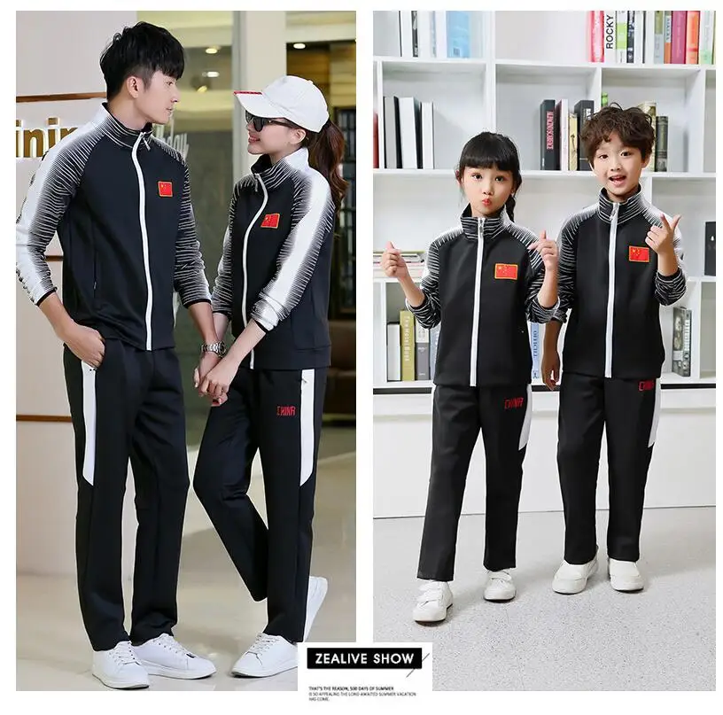 Spring autumn men sportswear women leisure fighting martial arts Suits coach class school College uniform couple customization