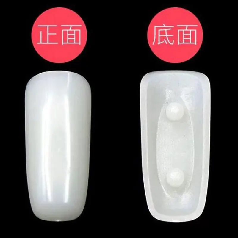 100pcs Natural False Nail Tips Practice Hand Trainer Tool Manicure Gel Nail Polish Training Frame Removable Fake Nail Art Tools