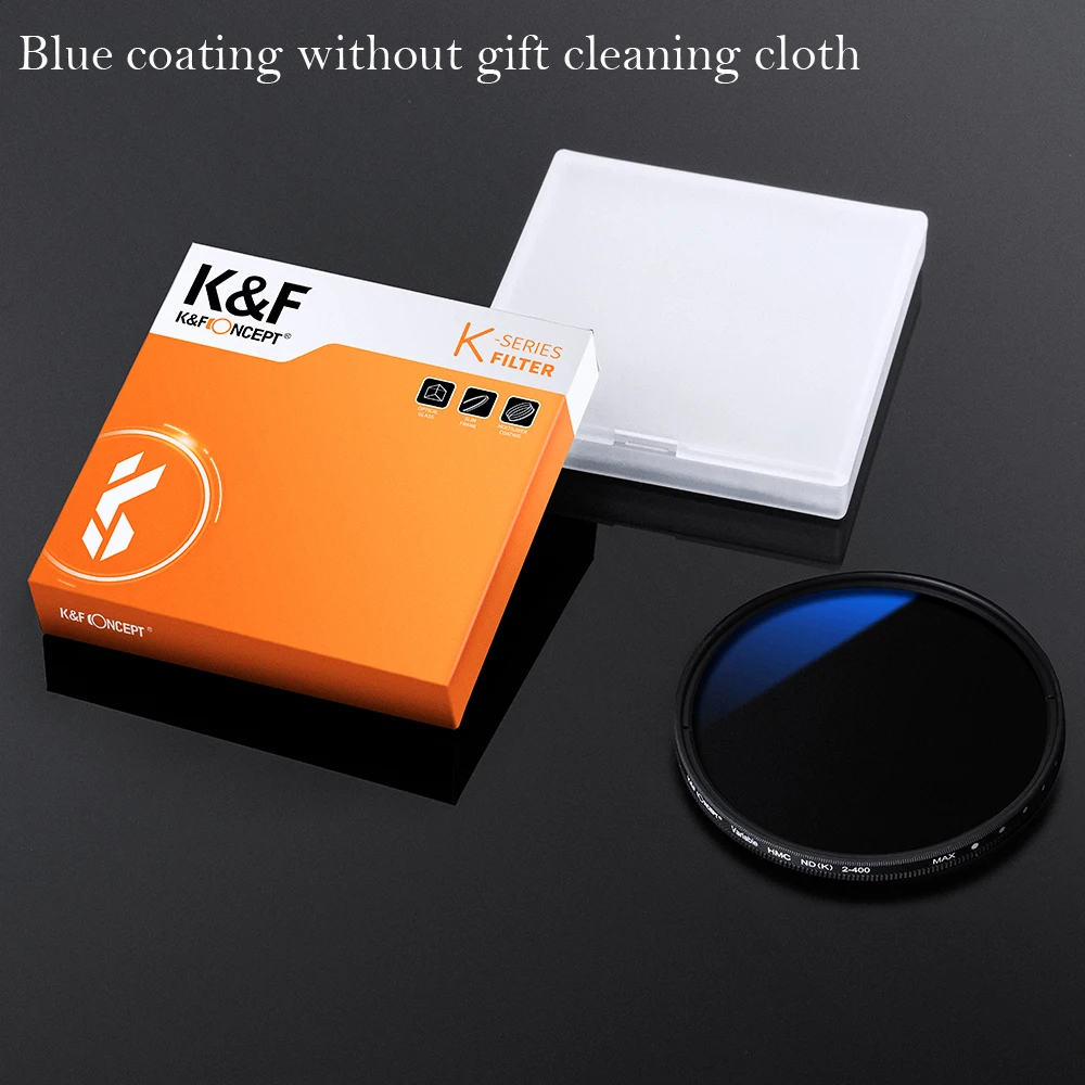 K & F Concept 37-82Mm ND2 Om ND400 Nd Lens Filter Fader Verstelbare Neutral Density Variabele 49mm 52Mm 58Mm 62Mm 67Mm 77Mm