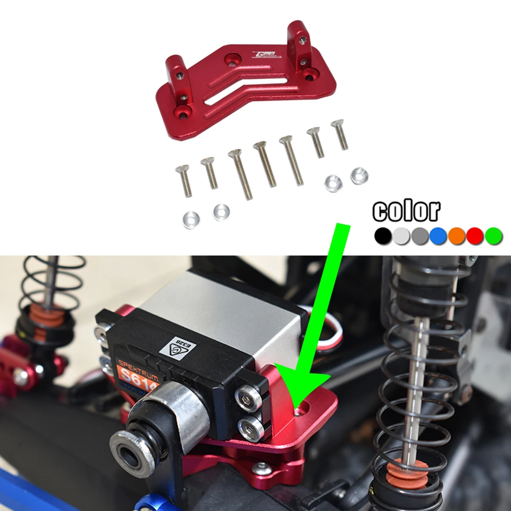 GPM LOSI 1/8 LMT SOLID AXLE 4WD MONSTER TRUCK LOS04022 Metal Aluminum alloy Servo fixed seat Servo base #LOS241036/LOS24400