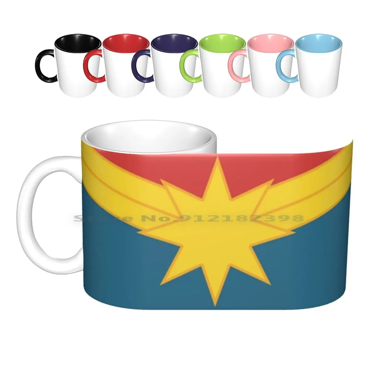 Higher , Further , Faster , More. Ceramic Mugs Coffee Cups Milk Tea Mug Captain Multiple Sclerosis Carol Danvers Comics