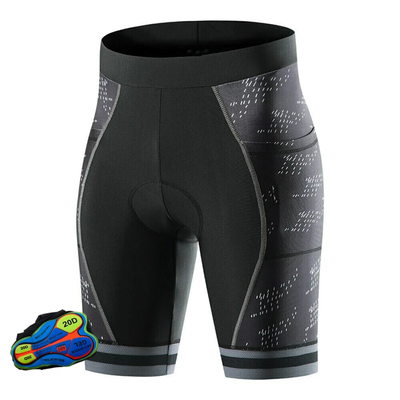 Tight Fitting Downhill Slope Quick-Drying Mountain Bike Shorts Breathable Cycling Shorts With Gel 20D Padding Bicycle Tights