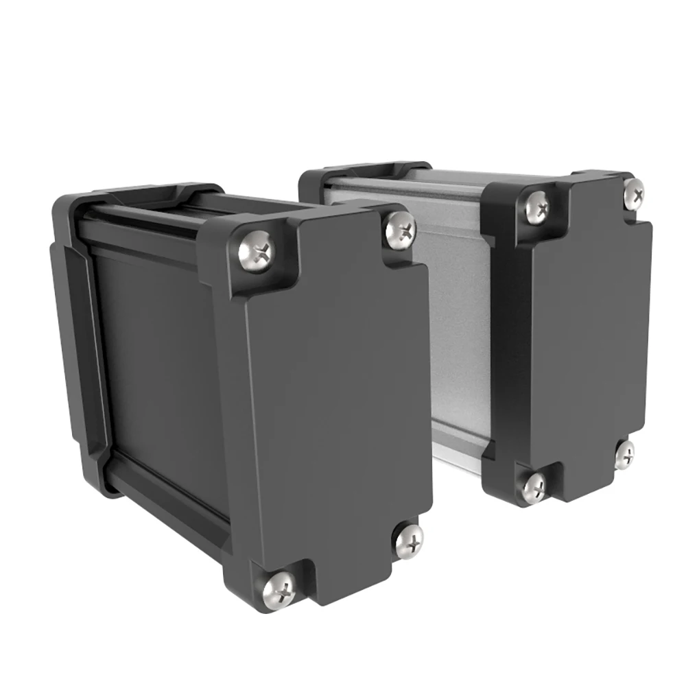 

Battery Enclosure IP68 Waterproof DIY Plugs and Sockets Black Housing Electrical Project Box Case M07 90*45mm