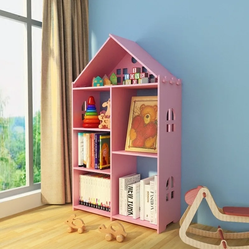 Estantería creativa para niños, estantería moderna y sencilla para productos básicos, estantería de almacenamiento para estudiantes, envío directo