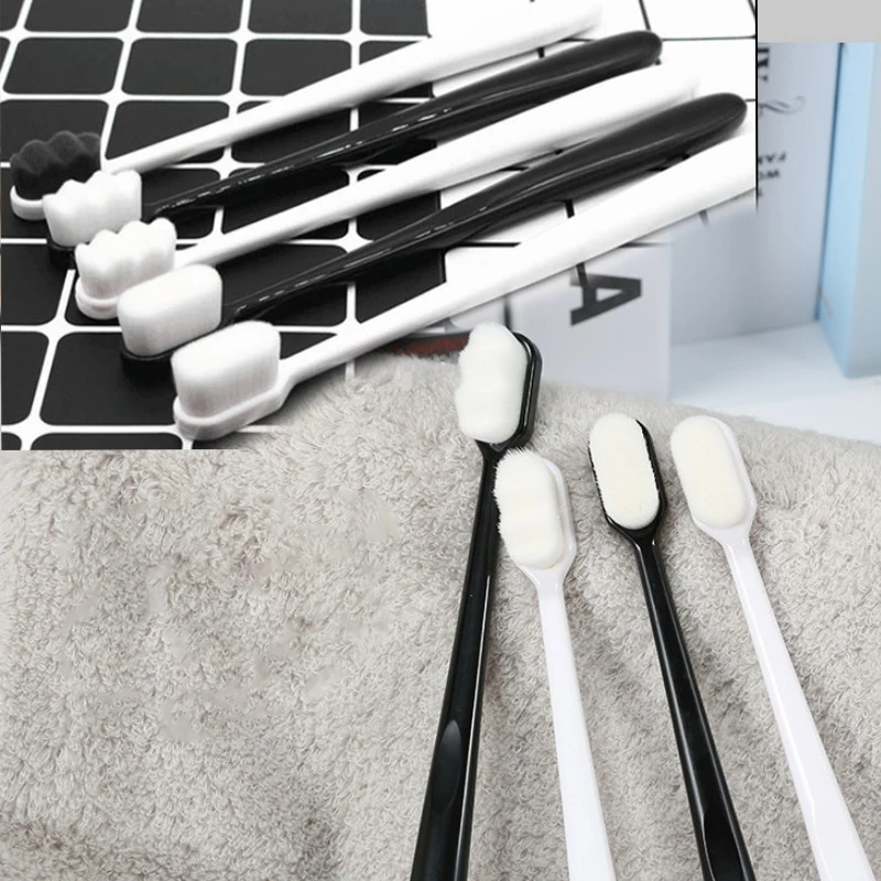 Ultra-Fine Soft Micro Nano Manual Toothbrush with 10,000 Bristles Deep Cleaning Portable Travel Dental Oral Care Teeth Brush