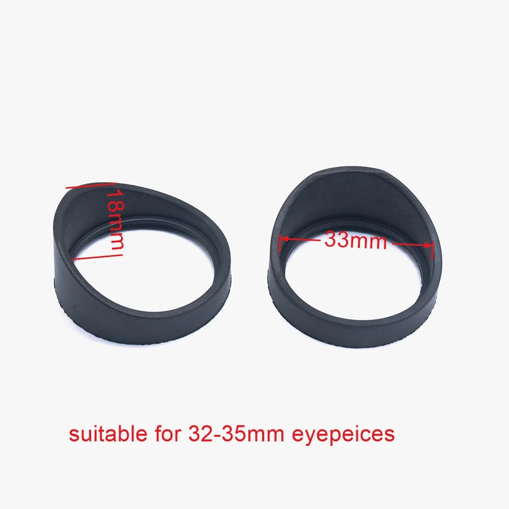 2 pcs/set 34mm Diameter Rubber Eyepiece Cover Eyeguards Eye Shields Protection Stereo Microscope Telescope Monocular Binocular