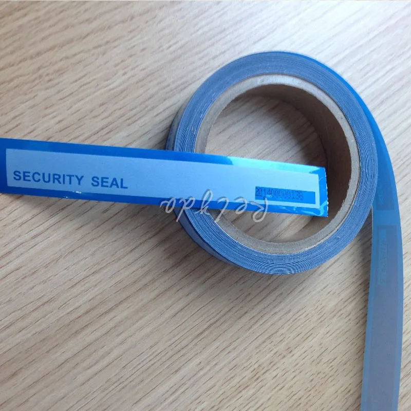 1pcs Free shipping custom tamper evident tapes adhesive security seals anti-counterfeit labels VOID OPEN blue stickers 25mm*30m