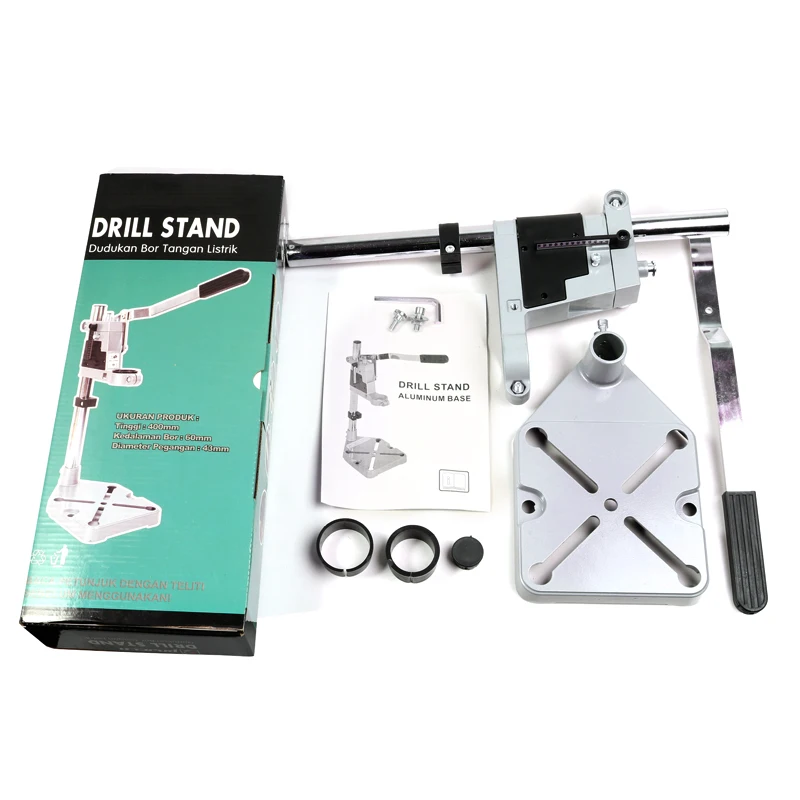 Supporto per trapano elettrico con pinza a becco piatto supporto di supporto per staffa di perforazione regolabile