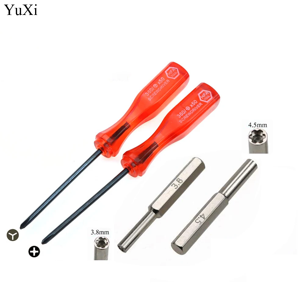 YuXi 3.8mm 4.5mm Tri-Wing Screwdriver Bit Tool Kit Game accessories For Nintendo N64 For S/NES For Game Boy Video Game Console