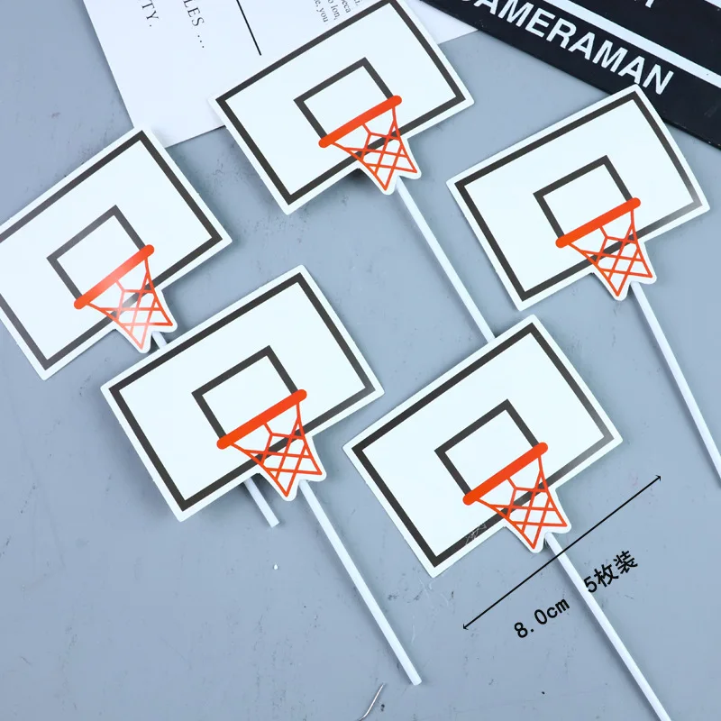 INS Fußball Happy Birthday Tortendekoration Basketball Acryl Cake Topper für Kindergeburtstag Tortendekoration Babyparty – Detail 6