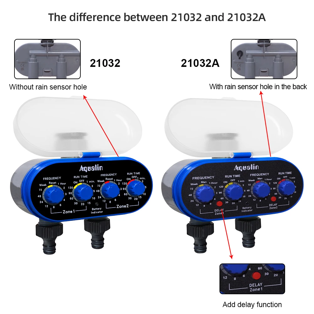 Zawór kulowy elektroniczny dwa wyloty cztery tarcze czasowy wyłącznik przepływu wody z czujnik deszczu otwór nawadnianie ogrodu System do ogrodu,