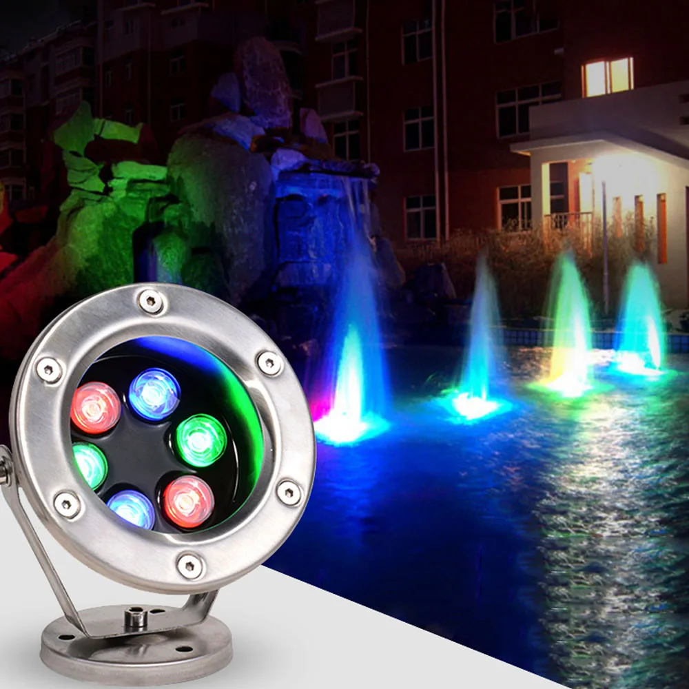 Led Underwater 3W 9W 15W 18W 24W Light Pond Submersible IP68 Night Lamp DC 12V 24V Outdoor Garden Swimming Pool Party Landscape