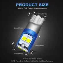 W5W 3030 SMD T10 LED Car Bulbs 2pcs #4