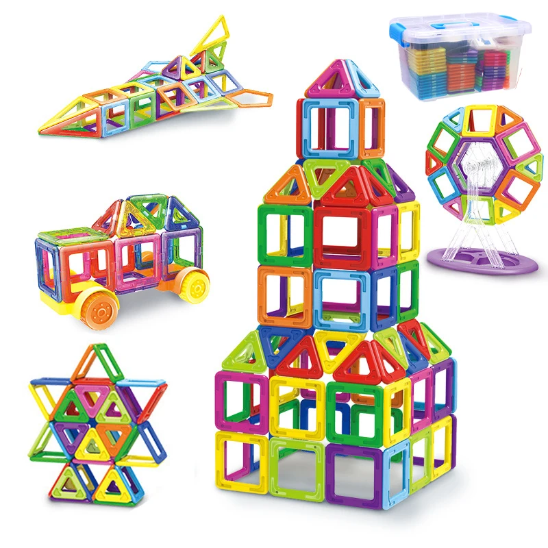 

58-252pcs Mini Magnetic Building Blocks & Model DIY Magnet Designer Construction Blocks For Toddlers Educational Creative Toys