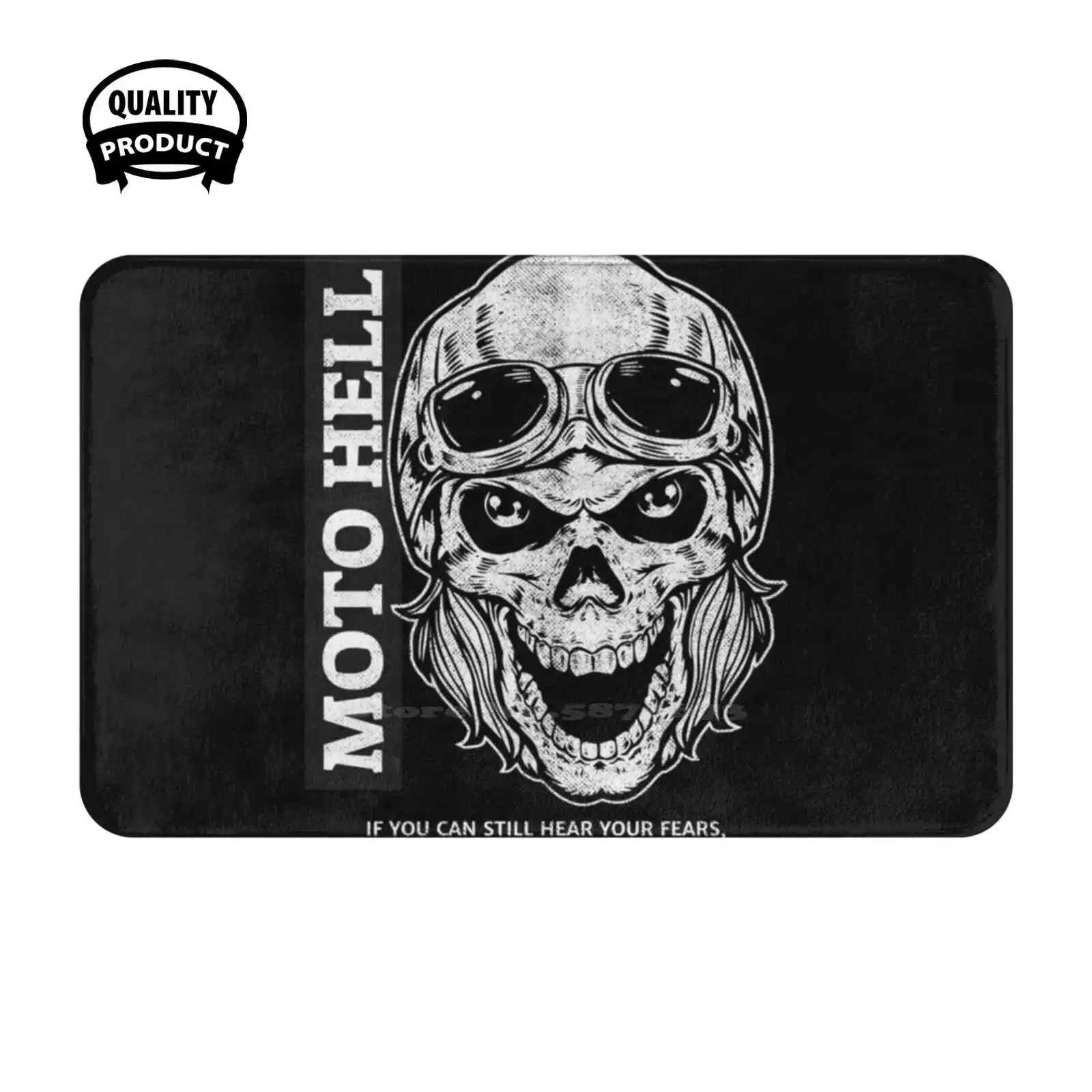 Moto Cross Soft Cushion Home Carpet Door Mat Car Rug Death Stranding Skeletor Motorbike Helmet Ride Or Die Bikie Gang