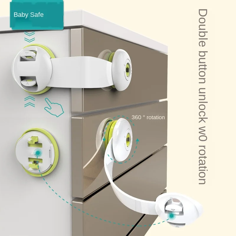 Babysafe Children 's Safety Lock Baby Anti-Clamp Hand Cabinet Cabinet Door Lock Fastener Baby Protection Refrigerator Lock