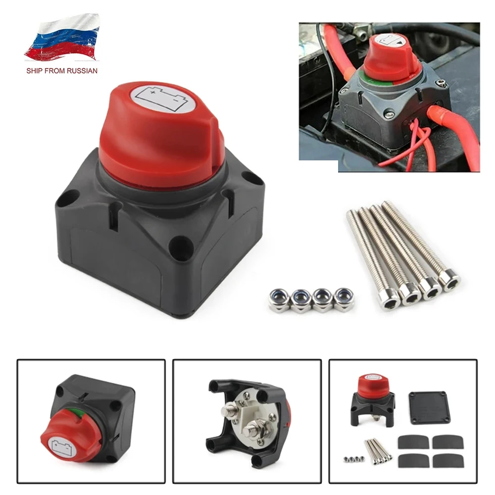 

12V-60V 100A-300A Car Auto RV Marine Boat Battery Selector Isolator Disconnect Rotary Switch Cut