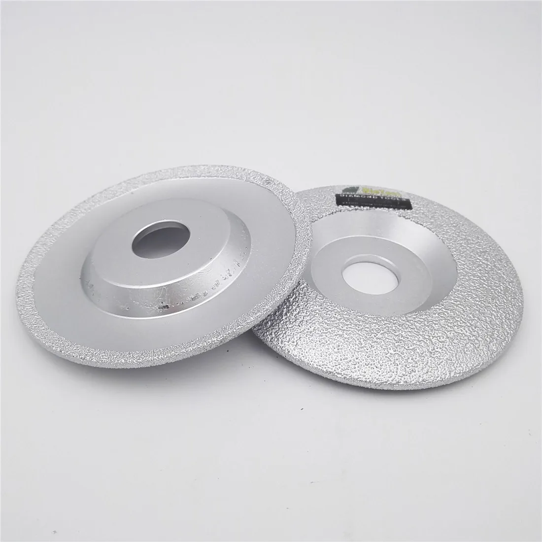 SHDIATOOL 2pcs Diameter 115mm Vacuum Brazed Diamond Grinding Disc Convex Grinding Cup Wheel all Stone and Construction Material