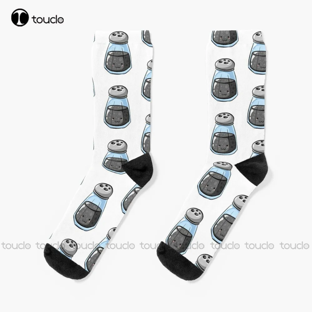 

Новинка, носки с перцевым шейкером, белые мужские носки, индивидуальные носки унисекс для взрослых, популярные праздничные подарки