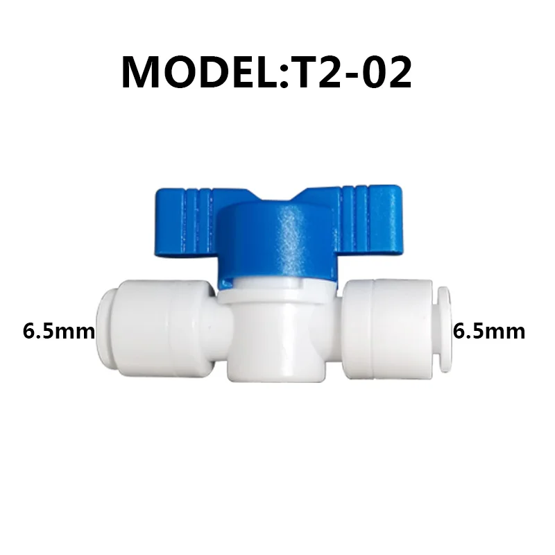 RO Water Straight Plastic Ball Valve 1/4